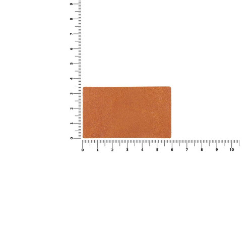 Лейбл кожаный Pasek, M, горчичный