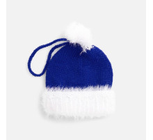 Подвеска на елку «Вьюжка», шапочка, синяя