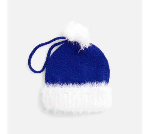 Подвеска на елку «Вьюжка», шапочка, синяя