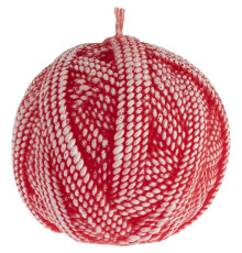Свеча Kniteam, клубок, красный
