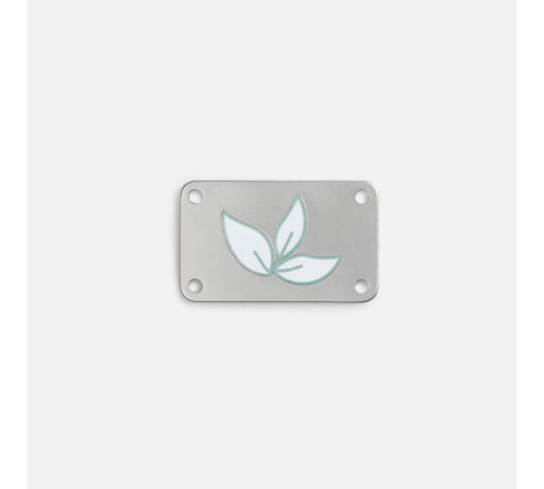 Шильдик металлический Furo, серебристый