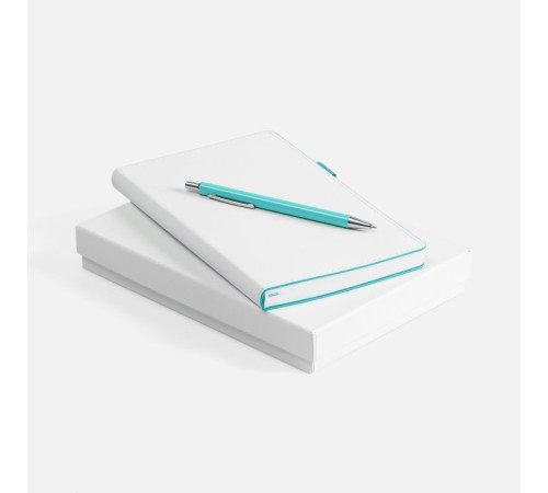 Набор White Shall, бело-бирюзовый