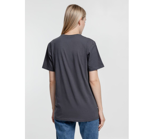 Футболка унисекс T-Bolka 160, темно-серая (графит)