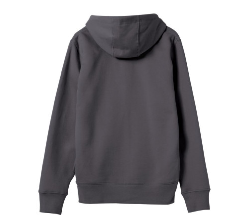 Толстовка на молнии с капюшоном унисекс King, темно-серая