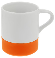 Кружка с силиконовой подставкой Protege, оранжевая