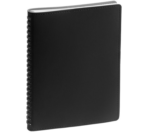 Ежедневник Spring Shall, недатированный, черный с серым