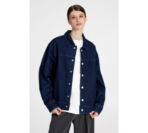 Куртка джинсовая O1, темно-синяя