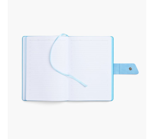 Ежедневник Boom, недатированный, черный с голубым