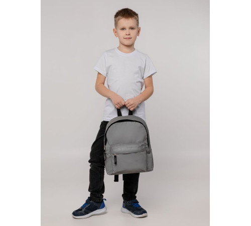 Рюкзак детский Manifest из светоотражающей ткани, серый