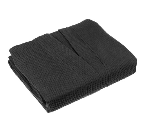 Халат вафельный Kimono, черный