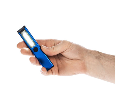 Фонарик-факел аккумуляторный Wallis с магнитом, синий