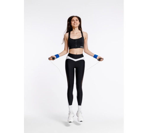 Скакалка скоростная Arriba, черная с серым