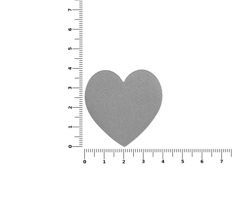 Наклейка тканевая Lunga Сor, M, серая