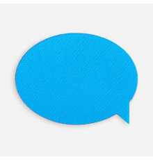 Наклейка тканевая Lunga Bubble, M, голубая