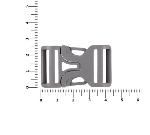 Застежка-пряжка Fibbia, серая