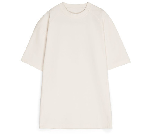 Футболка оверсайз унисекс Sideline, молочно-белая