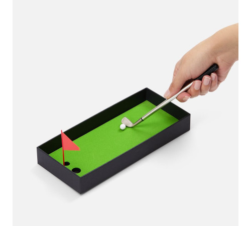 Настольный мини-гольф Golfink, черный с зеленым яблоком