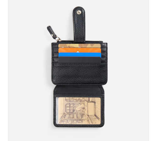 Картхолдер на молнии Unison, черный