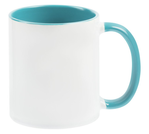 Кружка Promo Plus для сублимационной печати, бирюзовая