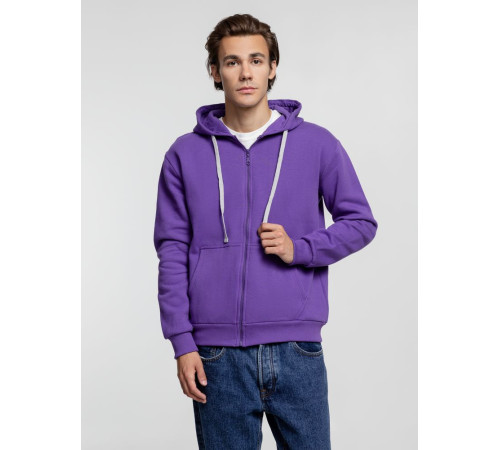 Толстовка на молнии с капюшоном Siverga Heavy, фиолетовая