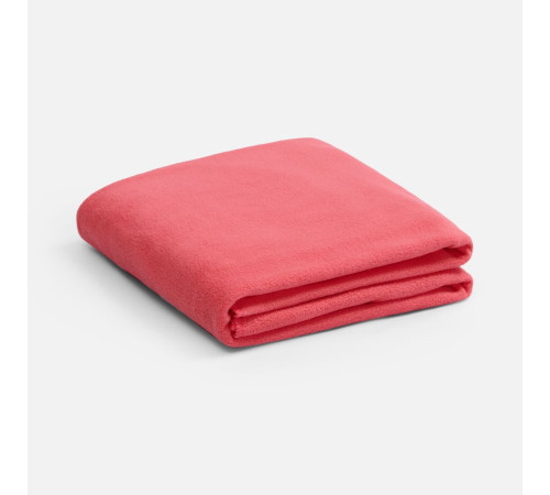 Флисовый плед Warm&Peace, розовый (коралловый)