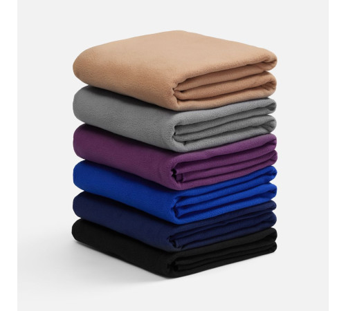 Флисовый плед Warm&Peace, синий