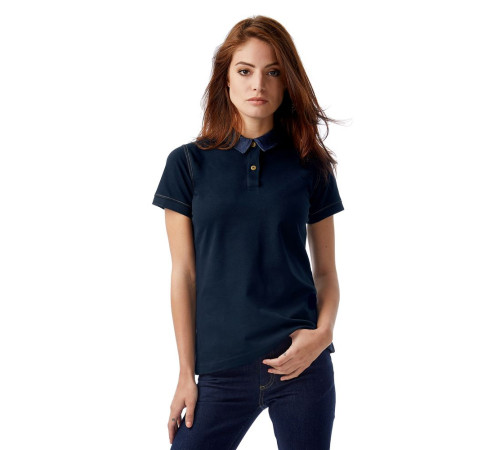 Рубашка поло женская DNM Forward серый меланж