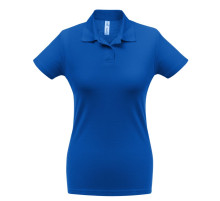 Рубашка поло женская ID.001 ярко-синяя