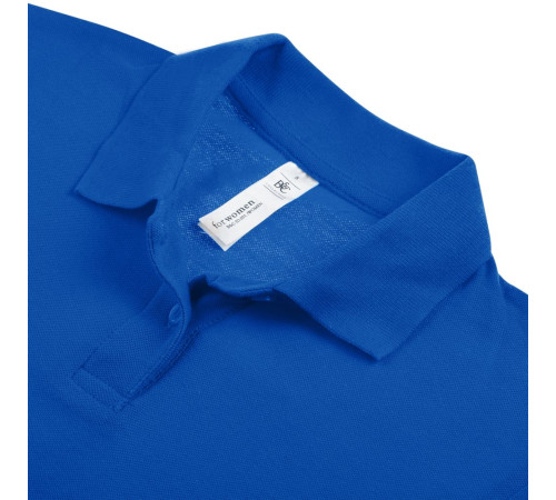 Рубашка поло женская ID.001 ярко-синяя