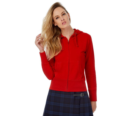 Толстовка женская Hooded Full Zip белая