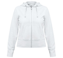 Толстовка женская Hooded Full Zip белая