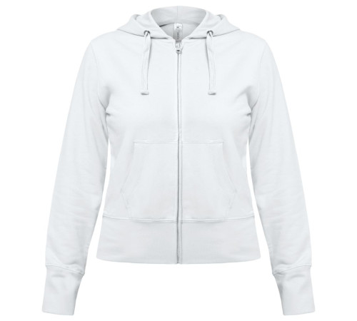 Толстовка женская Hooded Full Zip белая