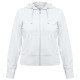 Толстовка женская Hooded Full Zip белая