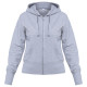 Толстовка женская Hooded Full Zip серый меланж