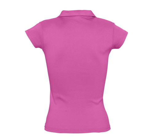 Рубашка поло женская без пуговиц Pretty 220, ярко-розовая