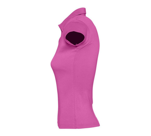 Рубашка поло женская без пуговиц Pretty 220, ярко-розовая