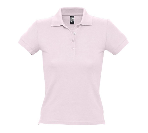 Рубашка поло женская People 210, нежно-розовая