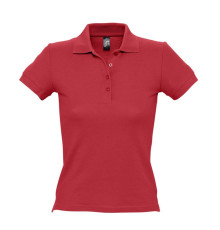 Рубашка поло женская People 210, красная