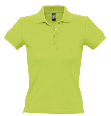 Рубашка поло женская People 210, зеленое яблоко