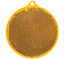 Пешеходный светоотражатель «Круг», оранжевый