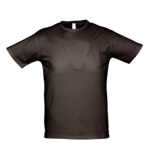 Футболка мужская Milano 190, темно-коричневая (шоколад)