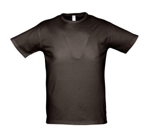 Футболка мужская Milano 190, темно-коричневая (шоколад)