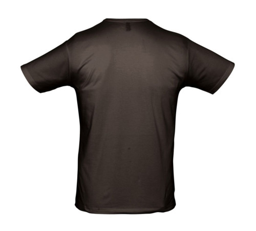 Футболка мужская Milano 190, темно-коричневая (шоколад)
