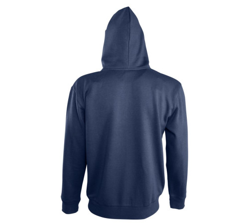 Толстовка мужская на молнии Soul Men 290 с контрастным капюшоном, темно-синяя