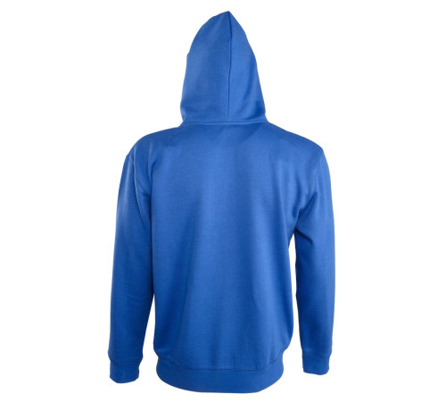 Толстовка мужская на молнии Soul Men 290 с контрастным капюшоном, ярко-синяя