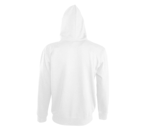 Толстовка мужская на молнии Soul Men 290 с контрастным капюшоном, белая