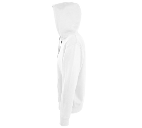 Толстовка мужская на молнии Soul Men 290 с контрастным капюшоном, белая