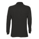 Рубашка поло мужская с длинным рукавом Star 170, черная