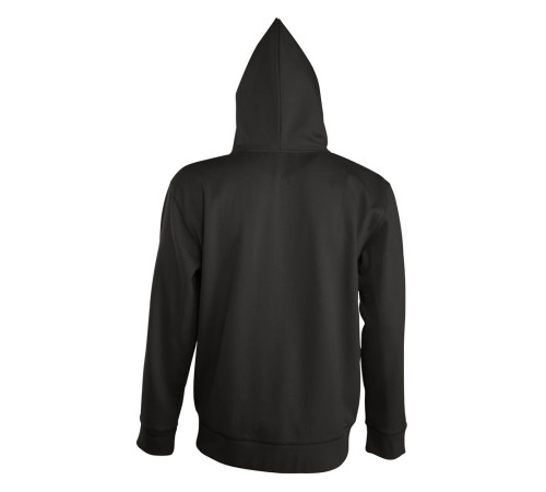 Толстовка мужская на молнии с капюшоном Seven Men, черная