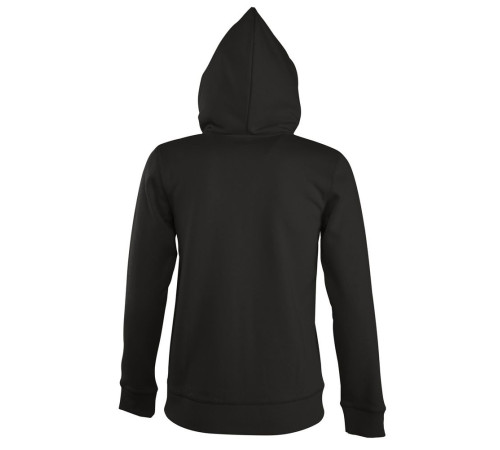 Толстовка женская на молнии с капюшоном Seven Women, черная